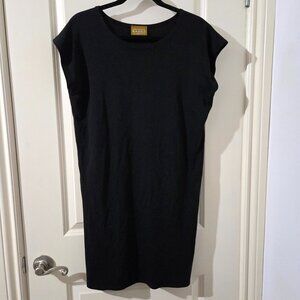 Linda Lundstrom Basics Black T-Shirt Dress